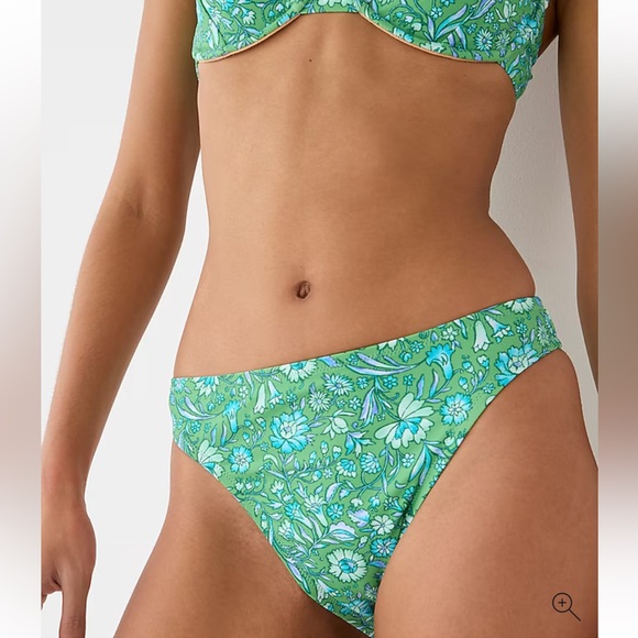 J. Crew Marigold Blooms Square Neck and High Waist Bikini - Picture 4 of 16
